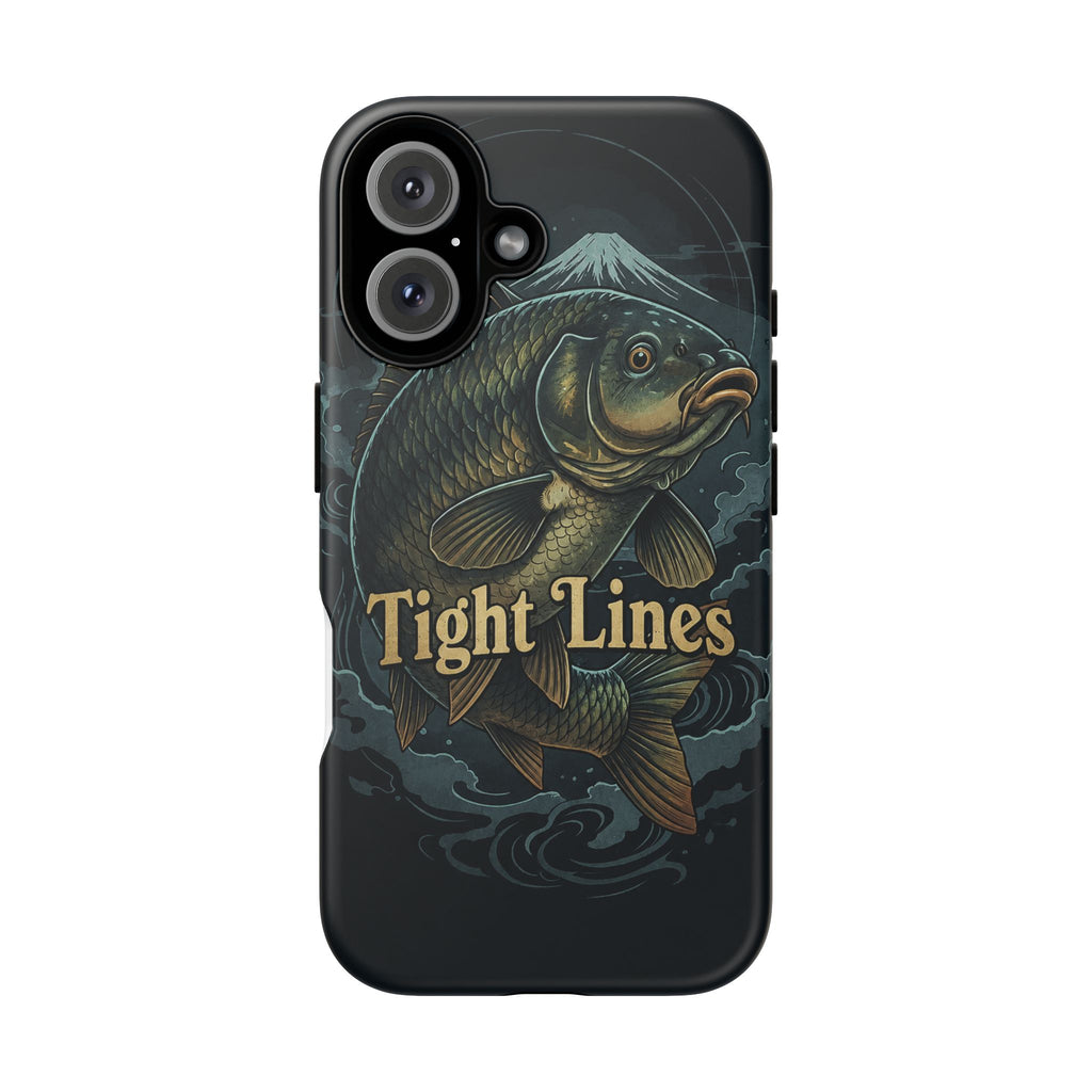Phone Case — 'Tight Lines' Fishing Carp Design
