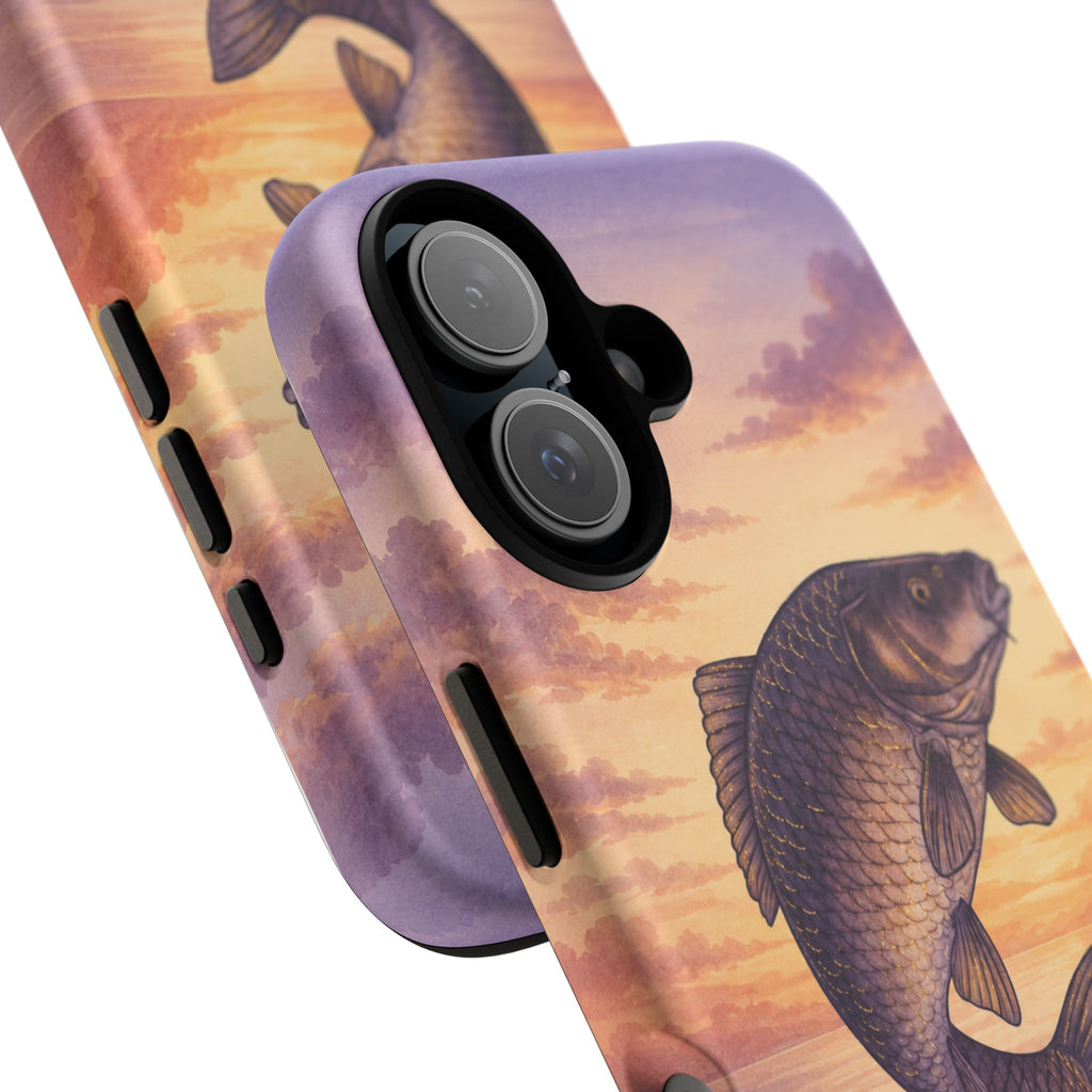 Phone Case — Coffee & Carp Sunrise Fishing Design