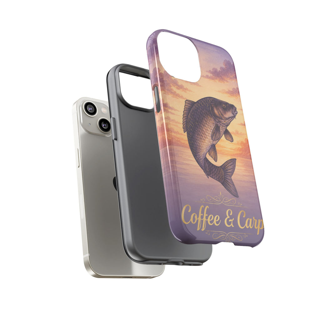 Phone Case — Coffee & Carp Sunrise Fishing Design