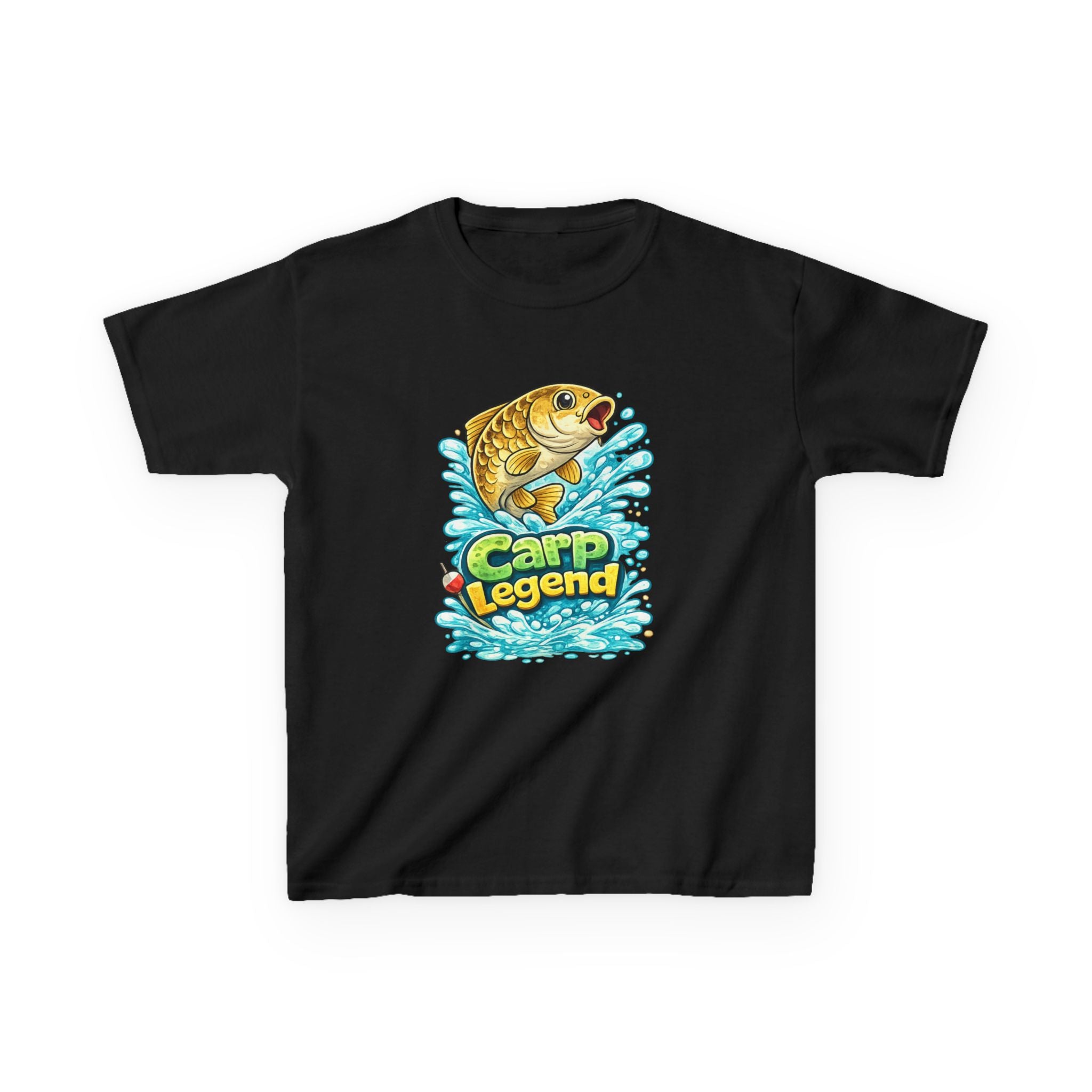 Kids T-Shirt — 'Carp Legend' Fishing Graphic Tee for Young Anglers