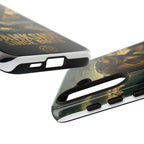 Phone Case - "Bankside Since Birth" Fishing Design (Carp Jumping, Angler Gift)