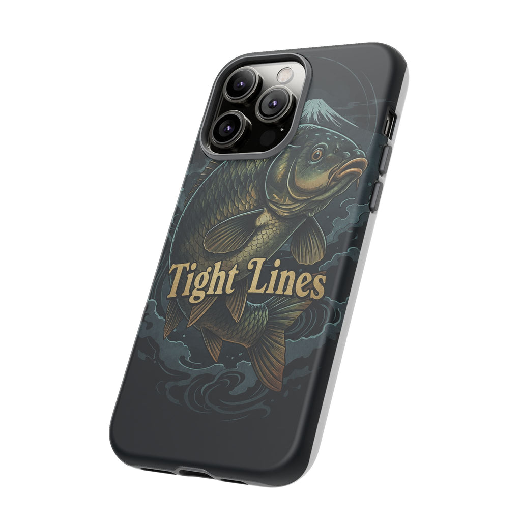 Phone Case — 'Tight Lines' Fishing Carp Design