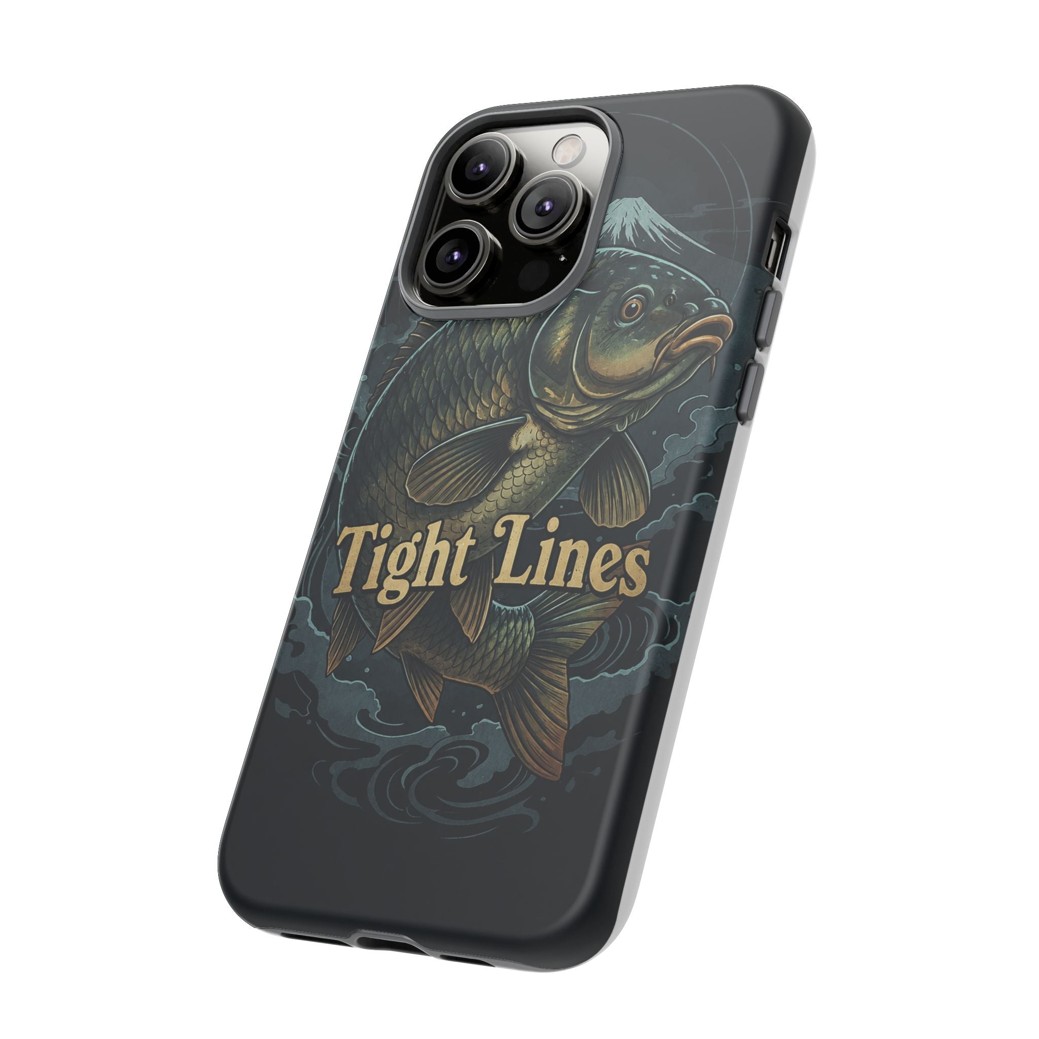 Phone Case — 'Tight Lines' Fishing Carp Design