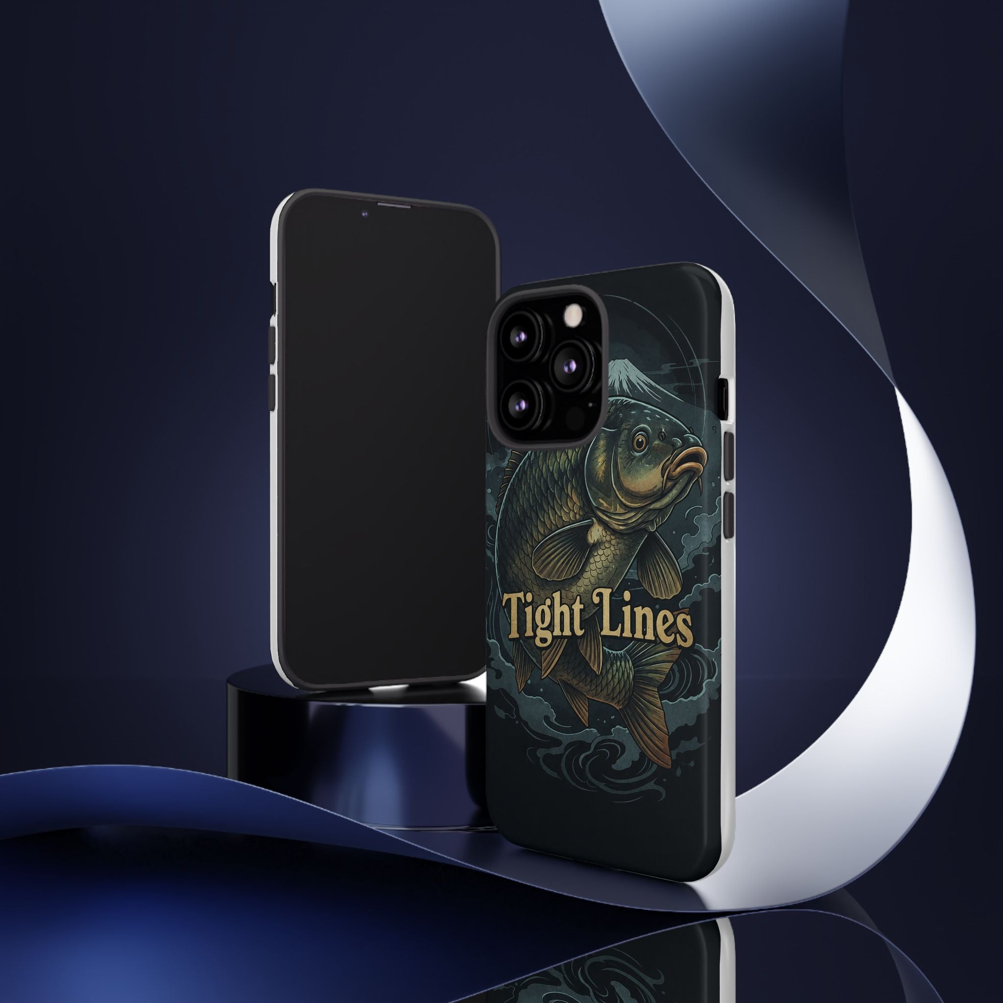Phone Case — 'Tight Lines' Fishing Carp Design