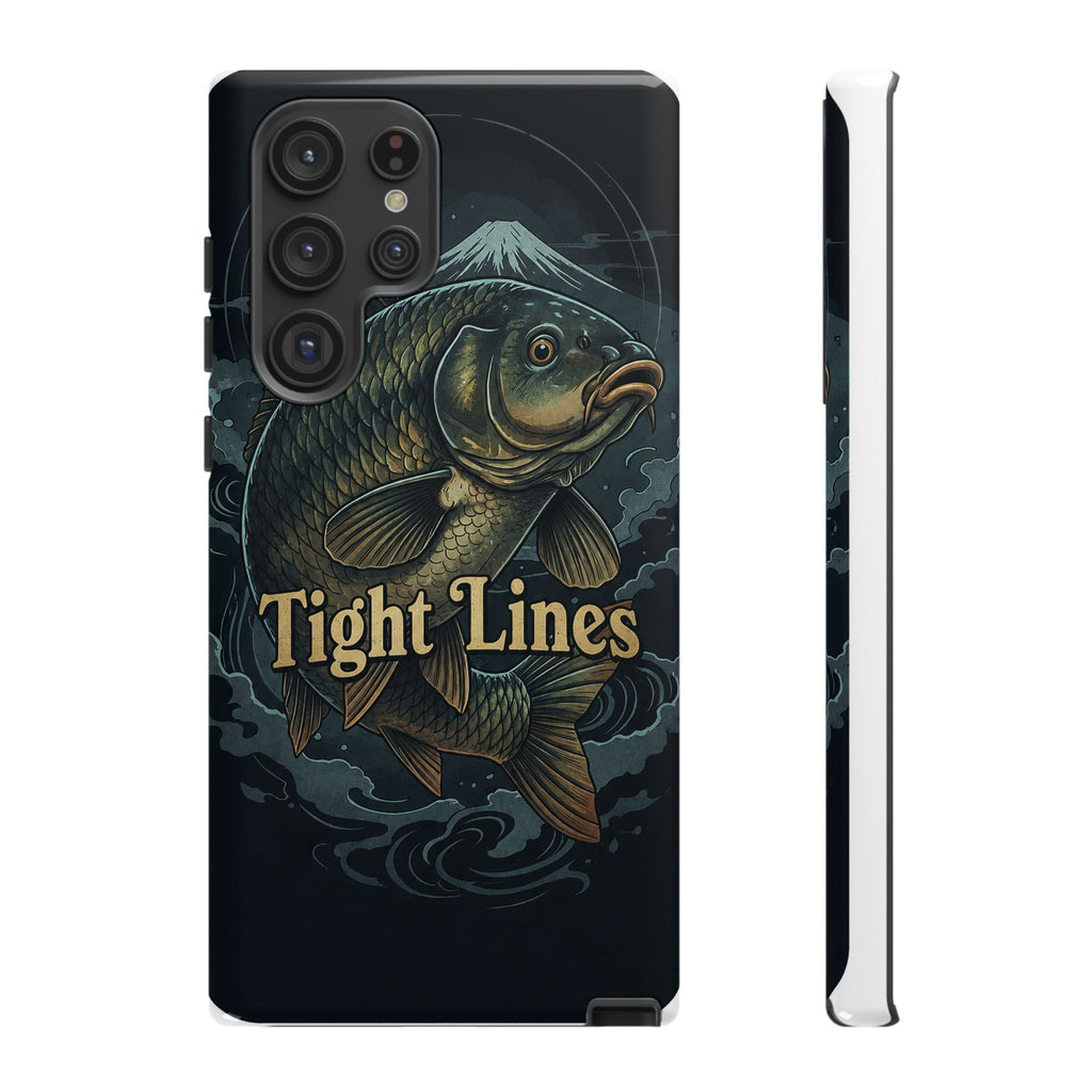 Phone Case — 'Tight Lines' Fishing Carp Design