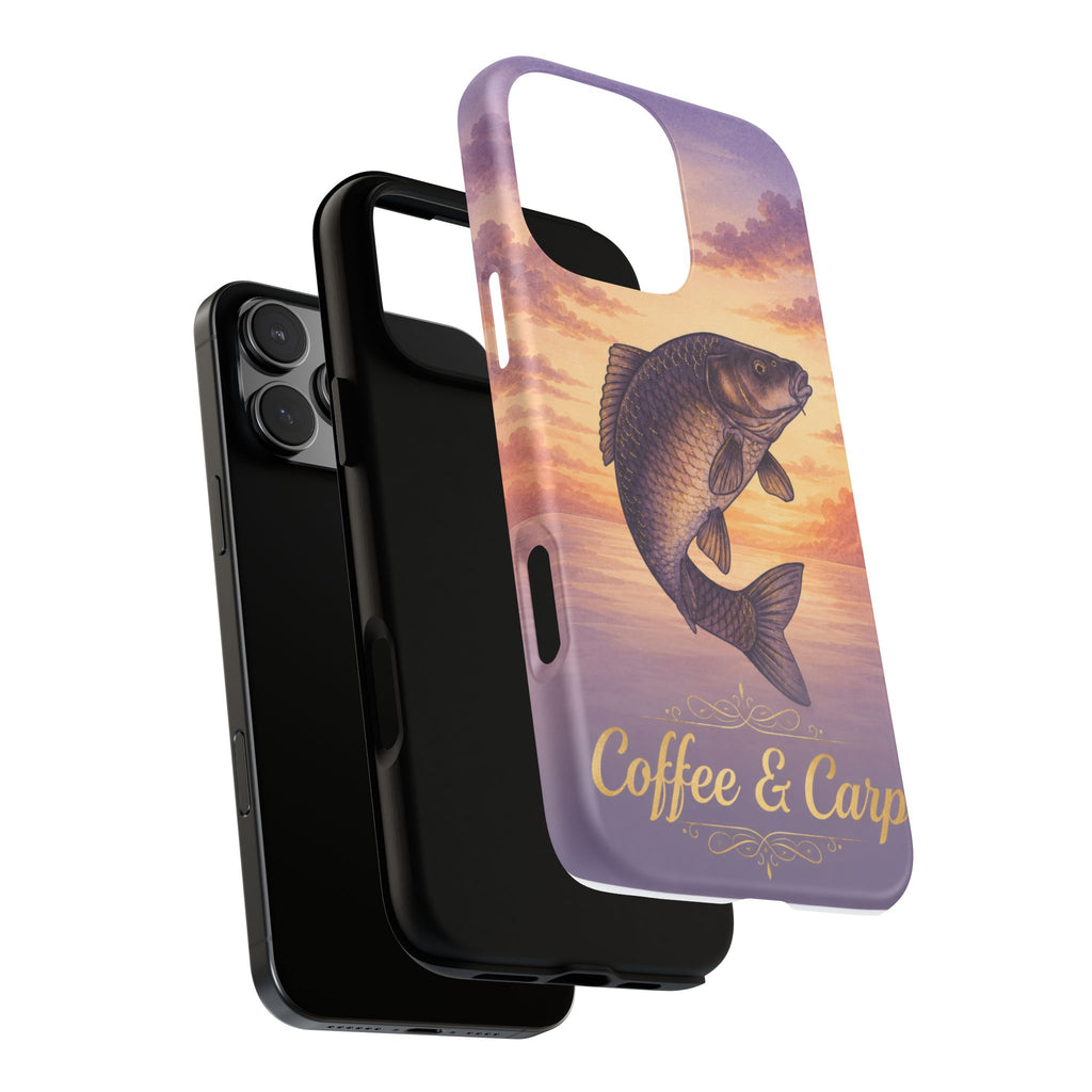 Phone Case — Coffee & Carp Sunrise Fishing Design