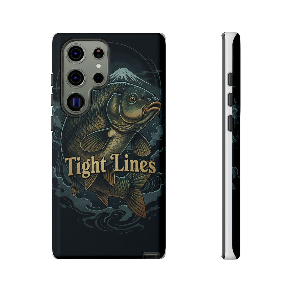 Phone Case — 'Tight Lines' Fishing Carp Design