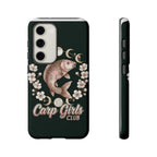 Carp Girls Club Phone Case — Floral Moon Fishing Design