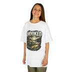 Kids T-Shirt — "Hooked" Fishing Graphic Tee for Young Anglers