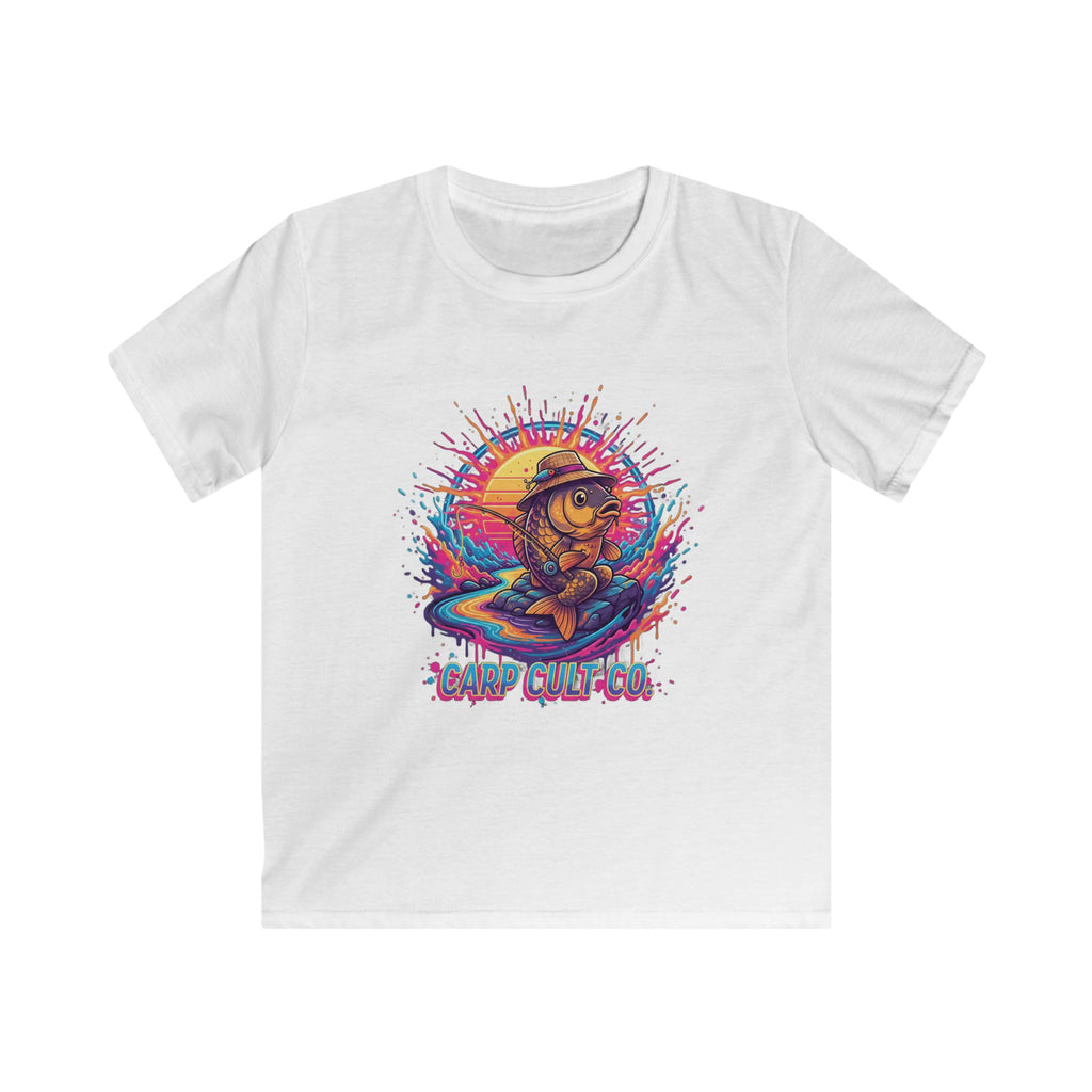 Kids Tee — Colorful splash art  Fish "Carp Culture" Graphic