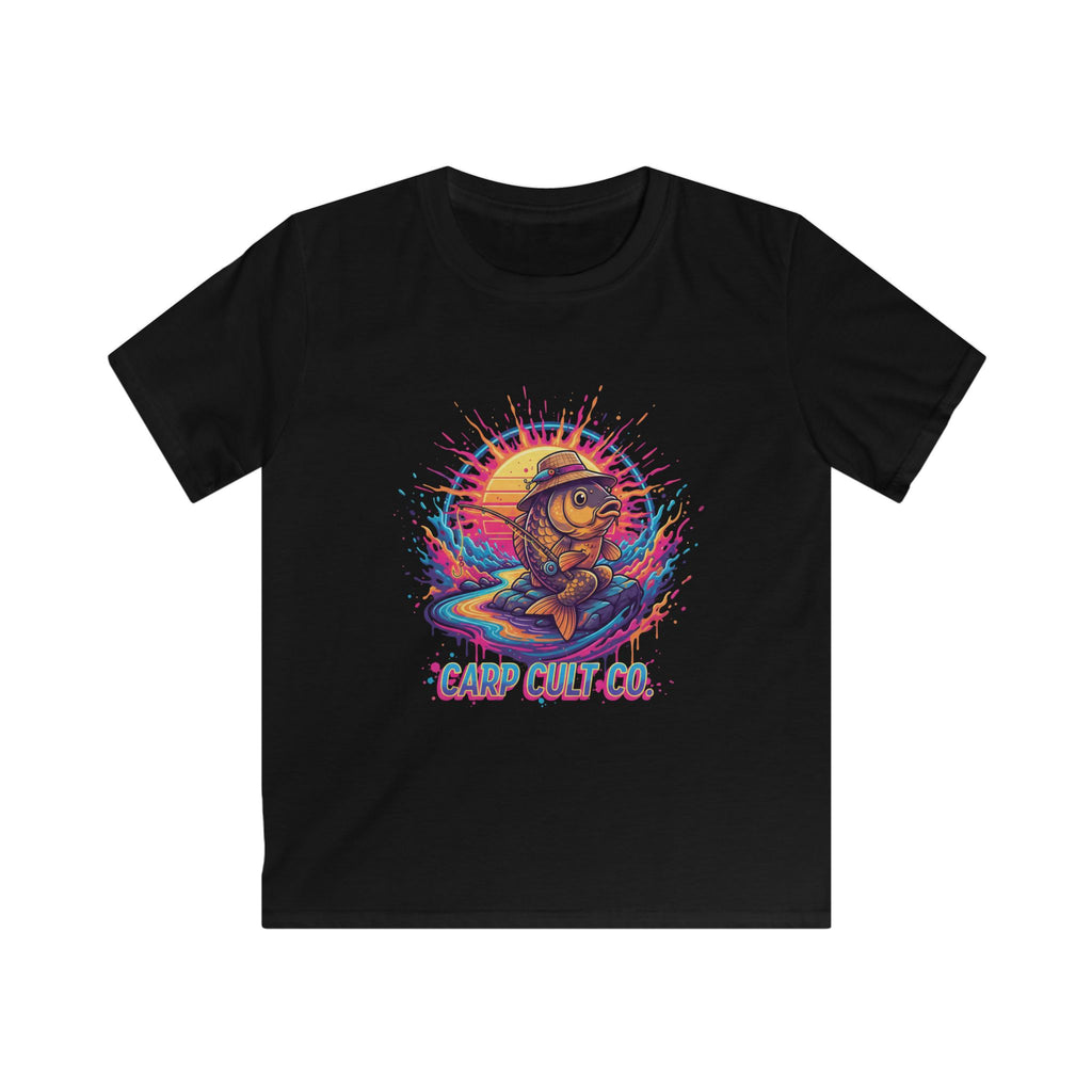 Kids Tee — Colorful splash art  Fish "Carp Culture" Graphic