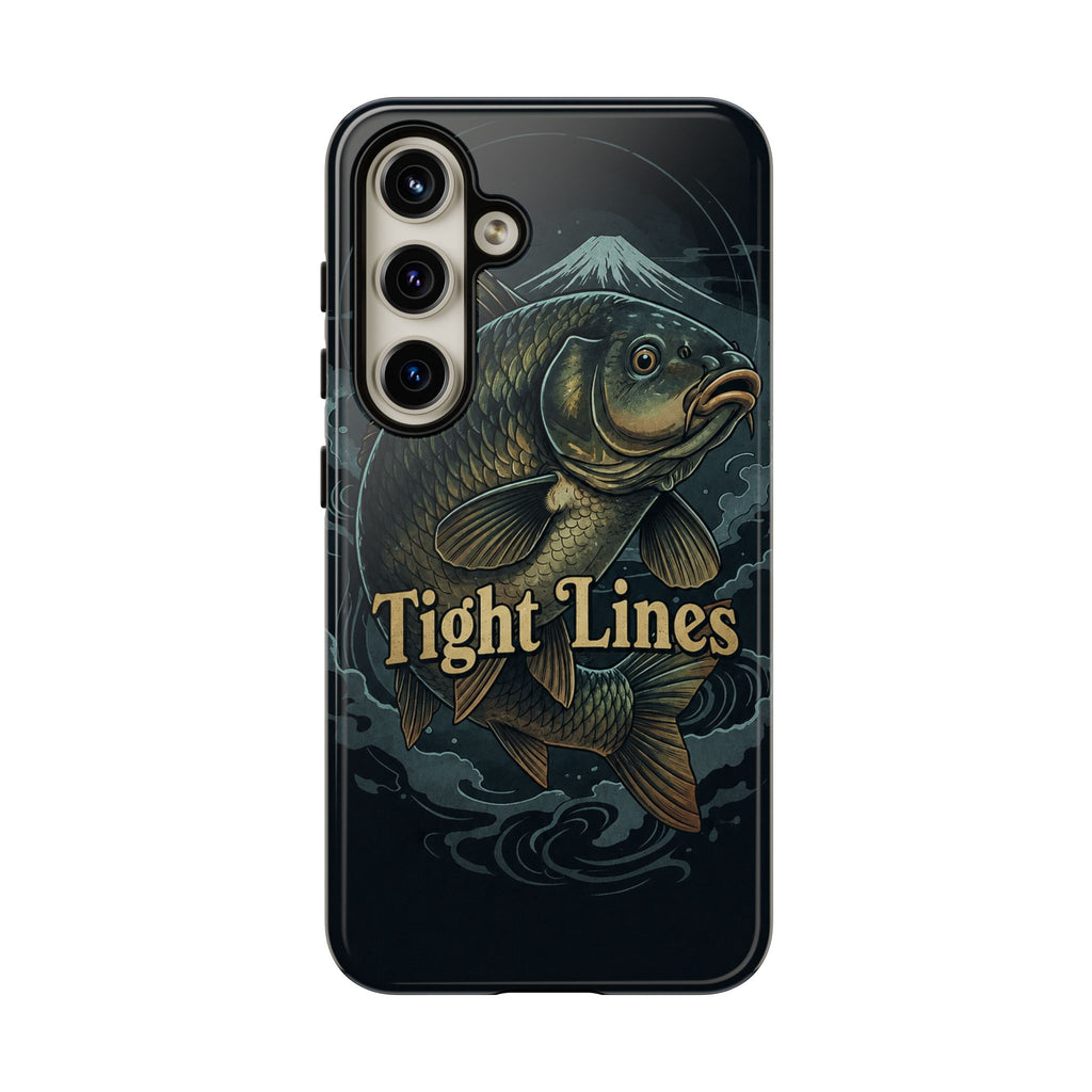 Phone Case — 'Tight Lines' Fishing Carp Design