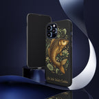 Phone Case — Carp Fish 'She Who Waits Catches' Protective Hard Cover