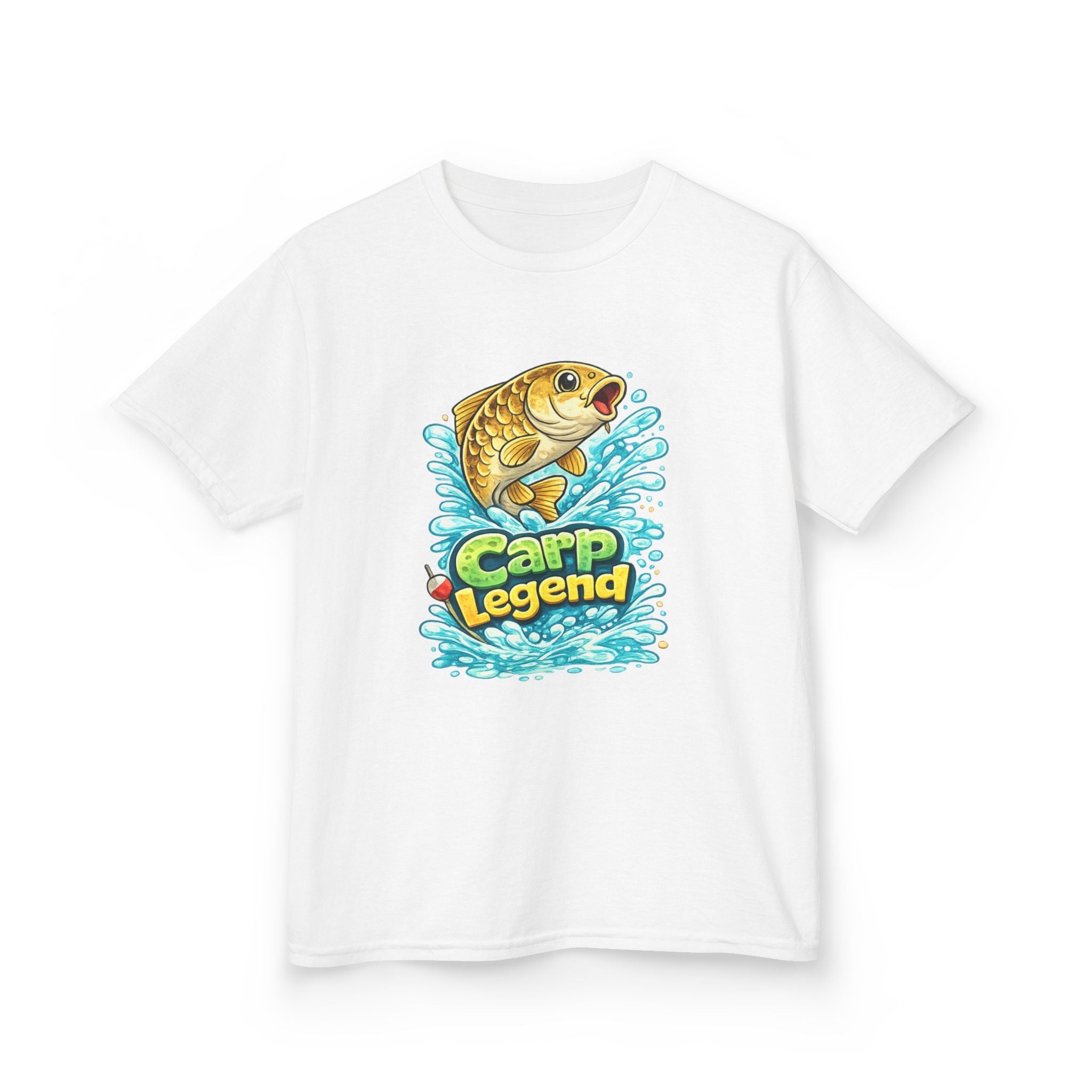Kids T-Shirt — 'Carp Legend' Fishing Graphic Tee for Young Anglers