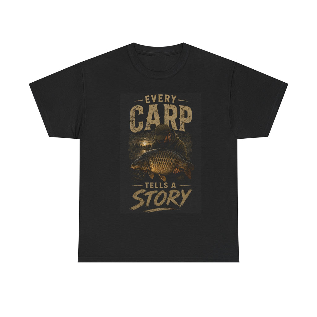 Carp Fishing T‑Shirt — "Every Carp Tells a Story" Graphic Tee