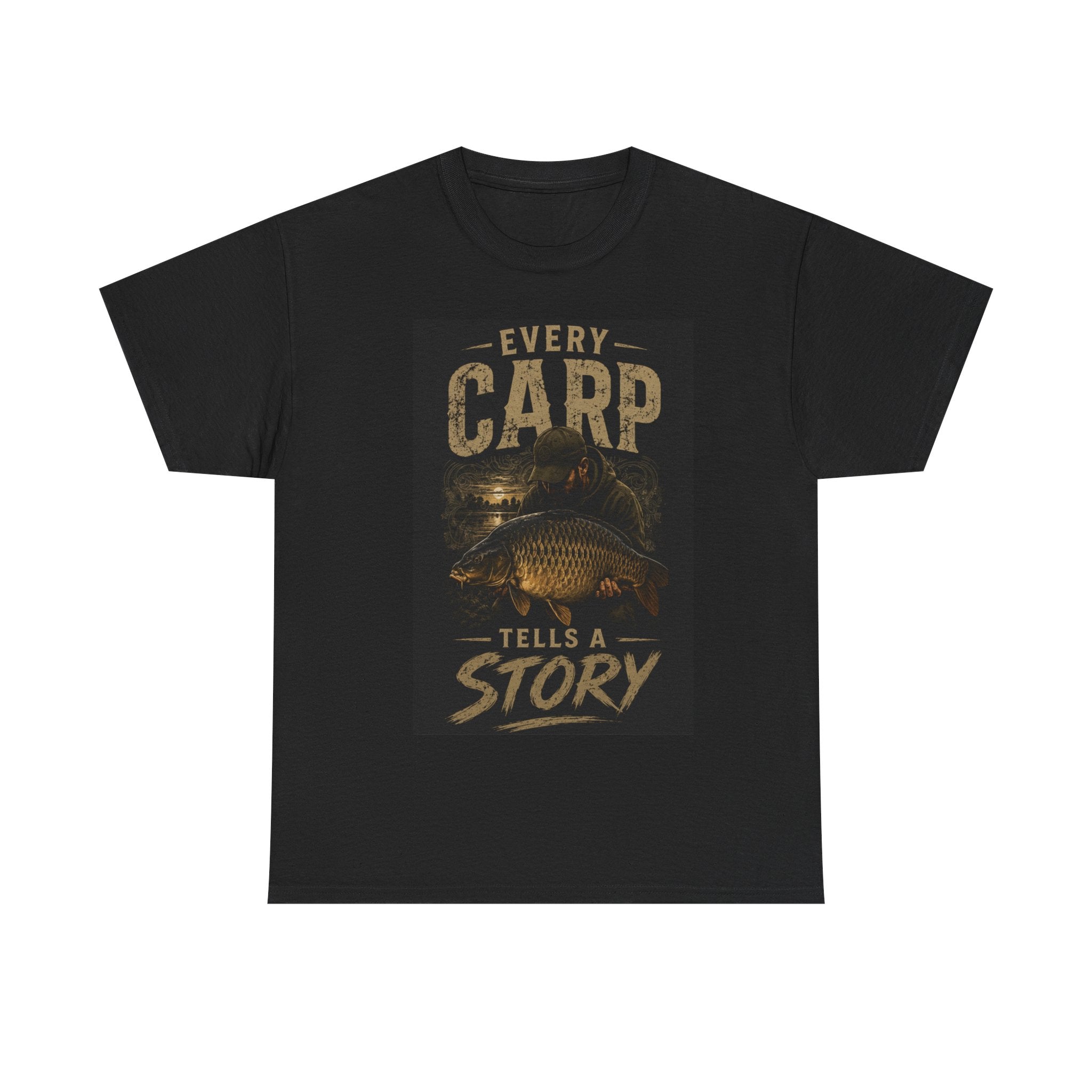 Carp Fishing T‑Shirt — "Every Carp Tells a Story" Graphic Tee