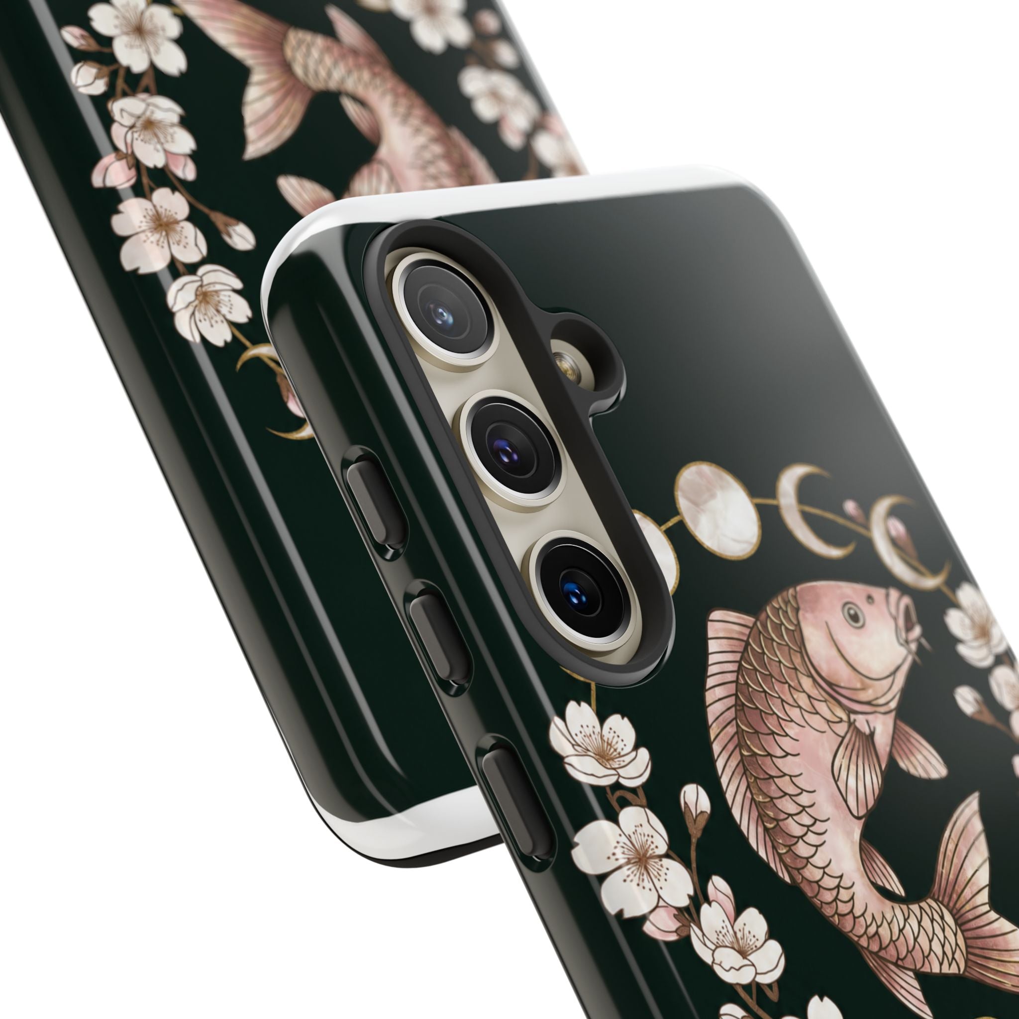 Carp Girls Club Phone Case — Floral Moon Fishing Design