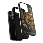 Phone Case — Carp Fish 'She Who Waits Catches' Protective Hard Cover