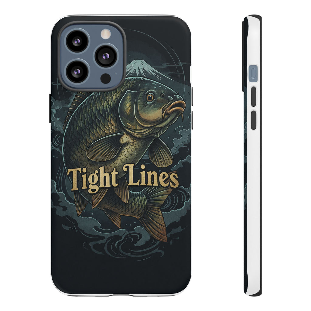 Phone Case — 'Tight Lines' Fishing Carp Design