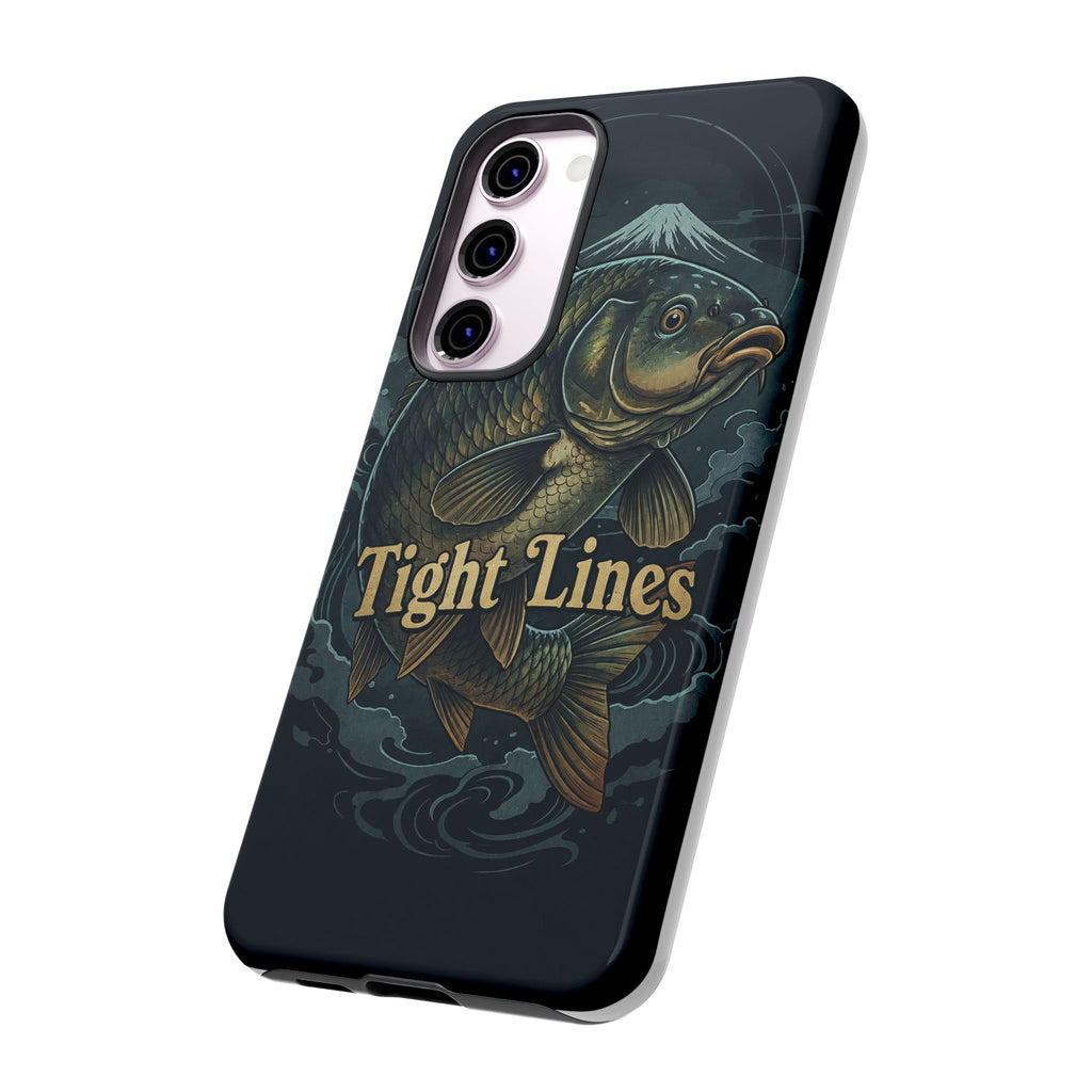 Phone Case — 'Tight Lines' Fishing Carp Design