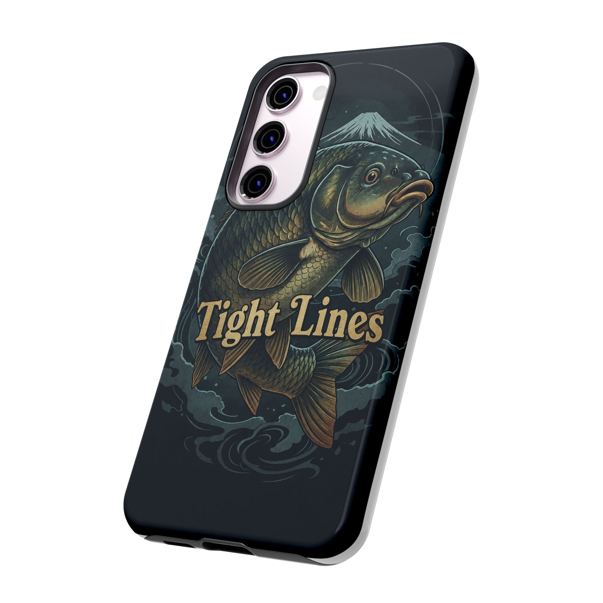 Phone Case — 'Tight Lines' Fishing Carp Design