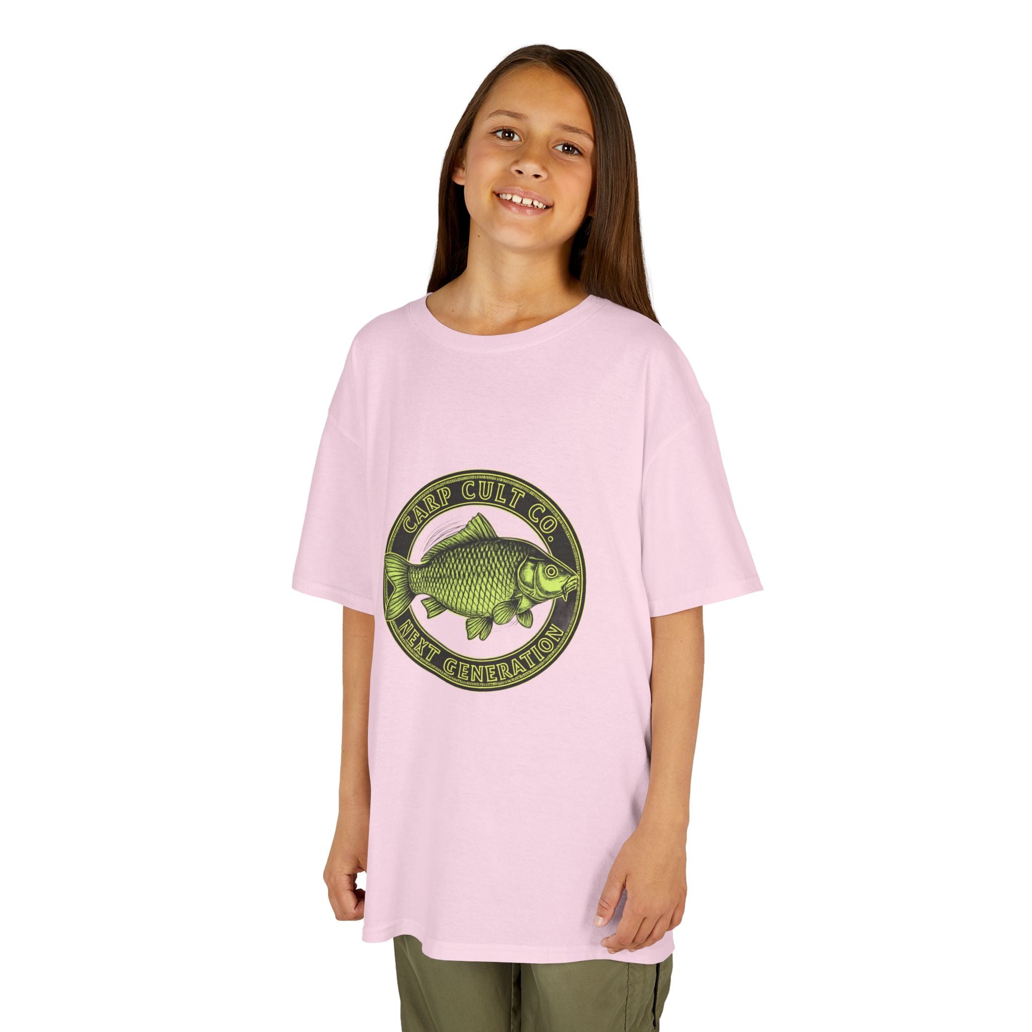 Kids Fishing T‑Shirt — 'Next Generation' Carp Logo Tee
