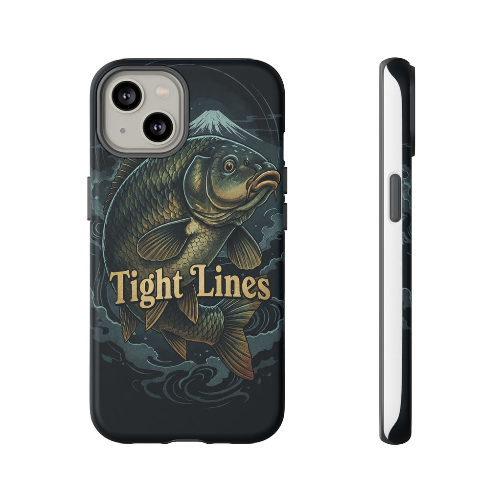 Phone Case — 'Tight Lines' Fishing Carp Design