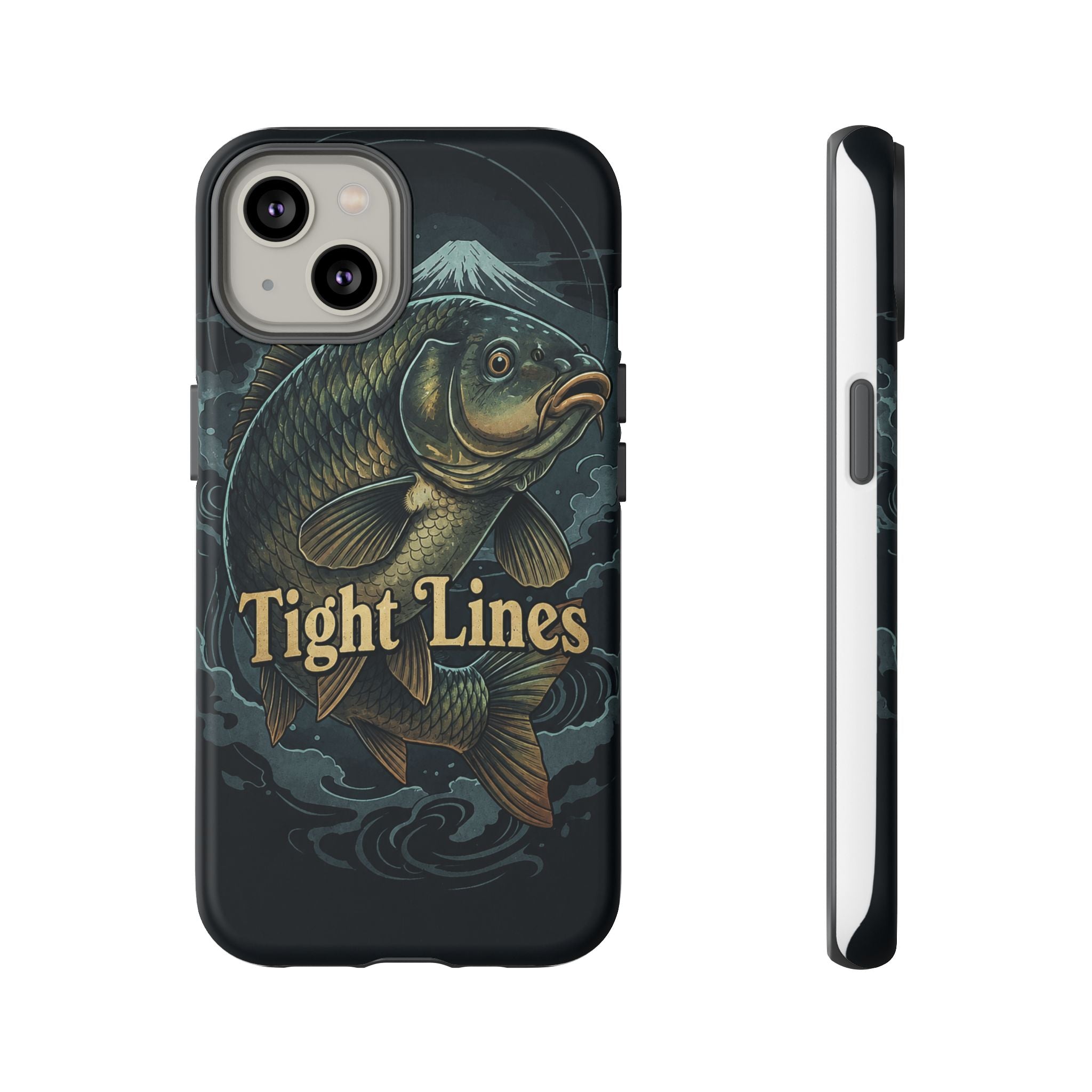 Phone Case — 'Tight Lines' Fishing Carp Design