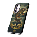 Phone Case - "Bankside Since Birth" Fishing Design (Carp Jumping, Angler Gift)