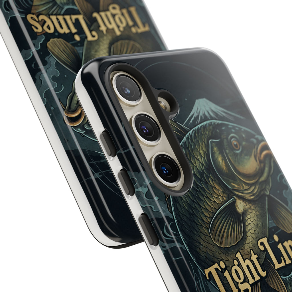 Phone Case — 'Tight Lines' Fishing Carp Design