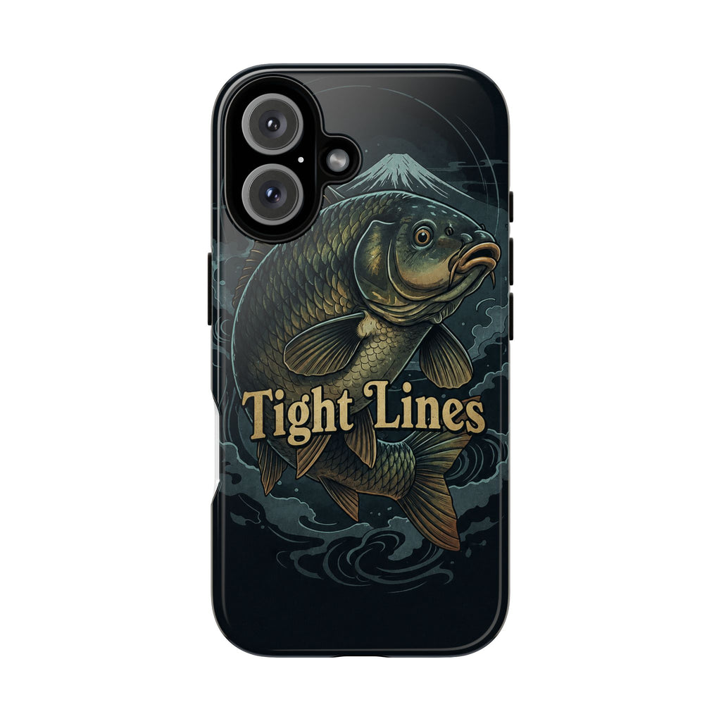 Phone Case — 'Tight Lines' Fishing Carp Design