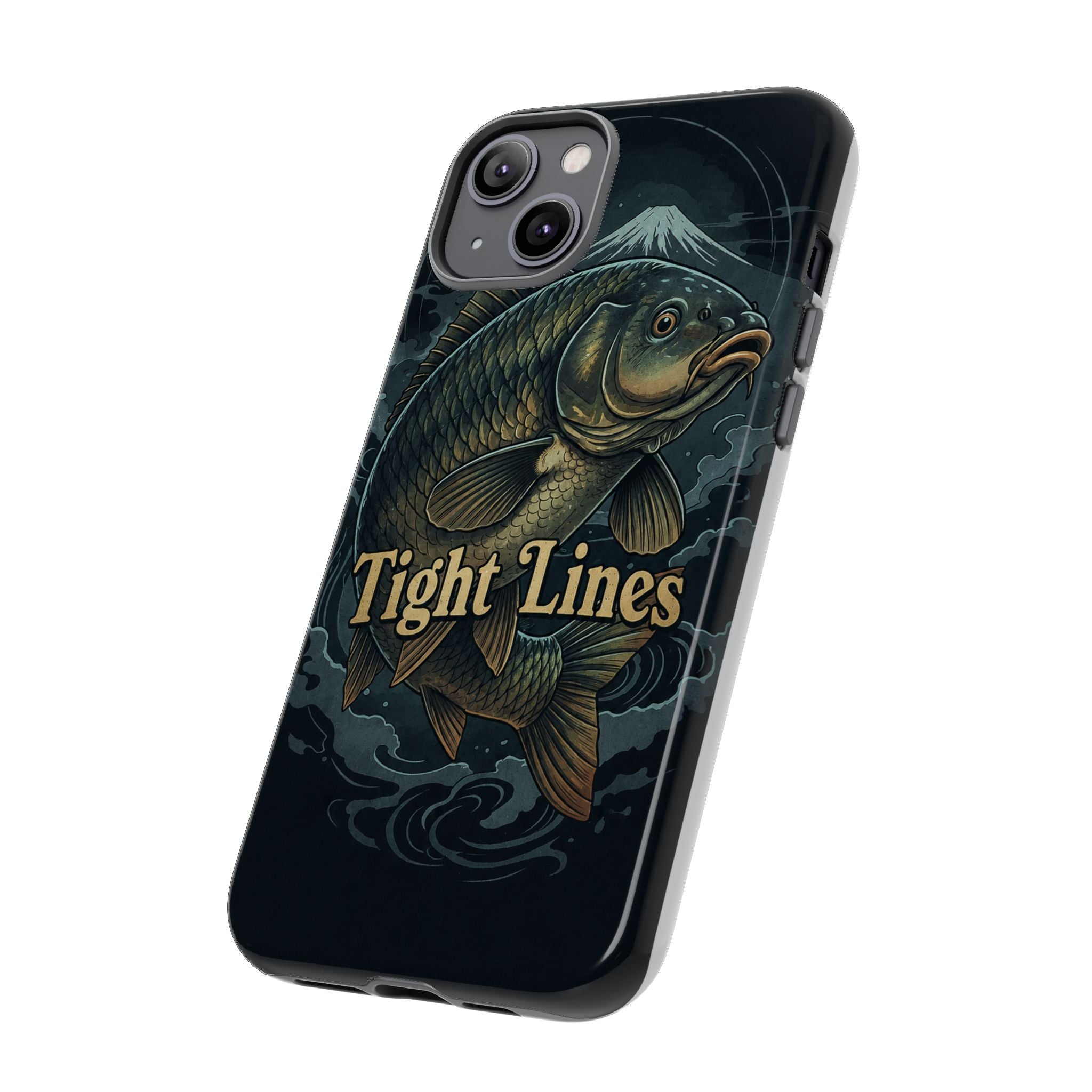 Phone Case — 'Tight Lines' Fishing Carp Design