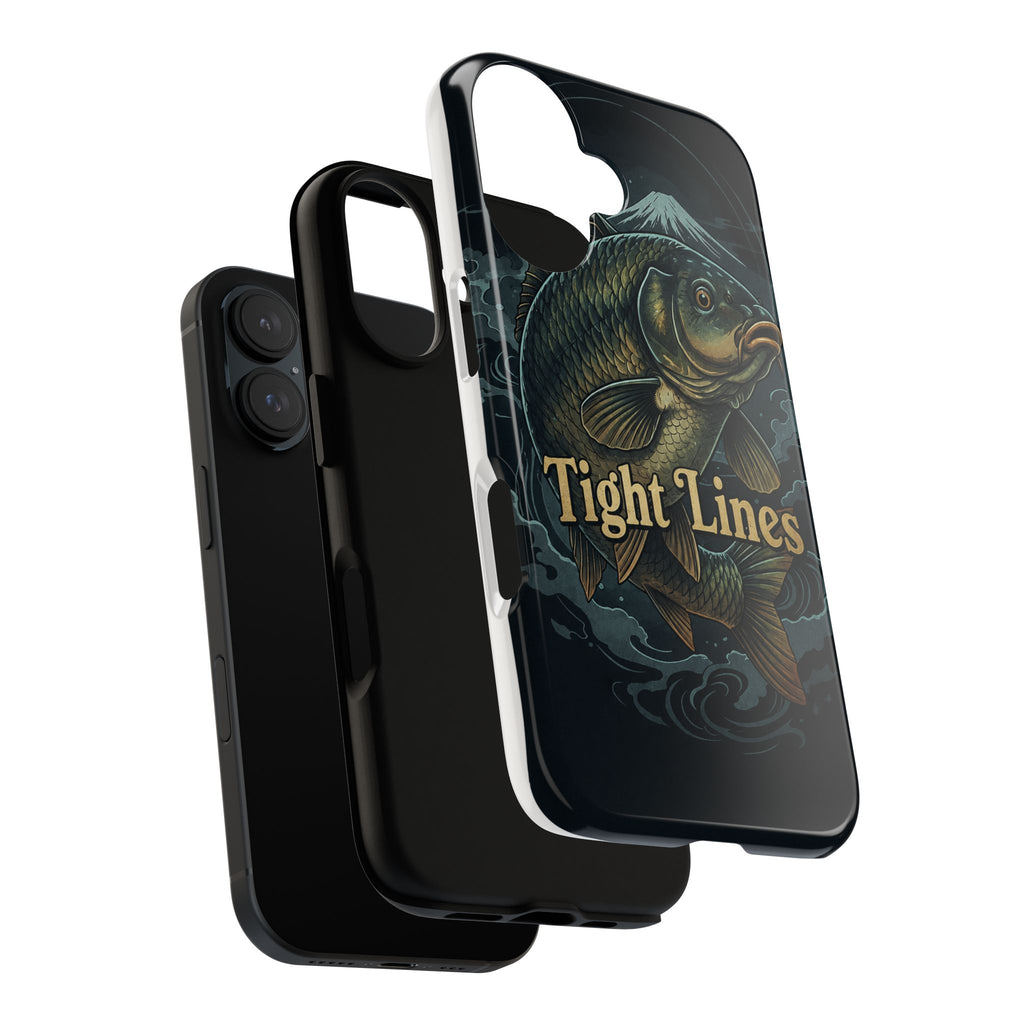 Phone Case — 'Tight Lines' Fishing Carp Design