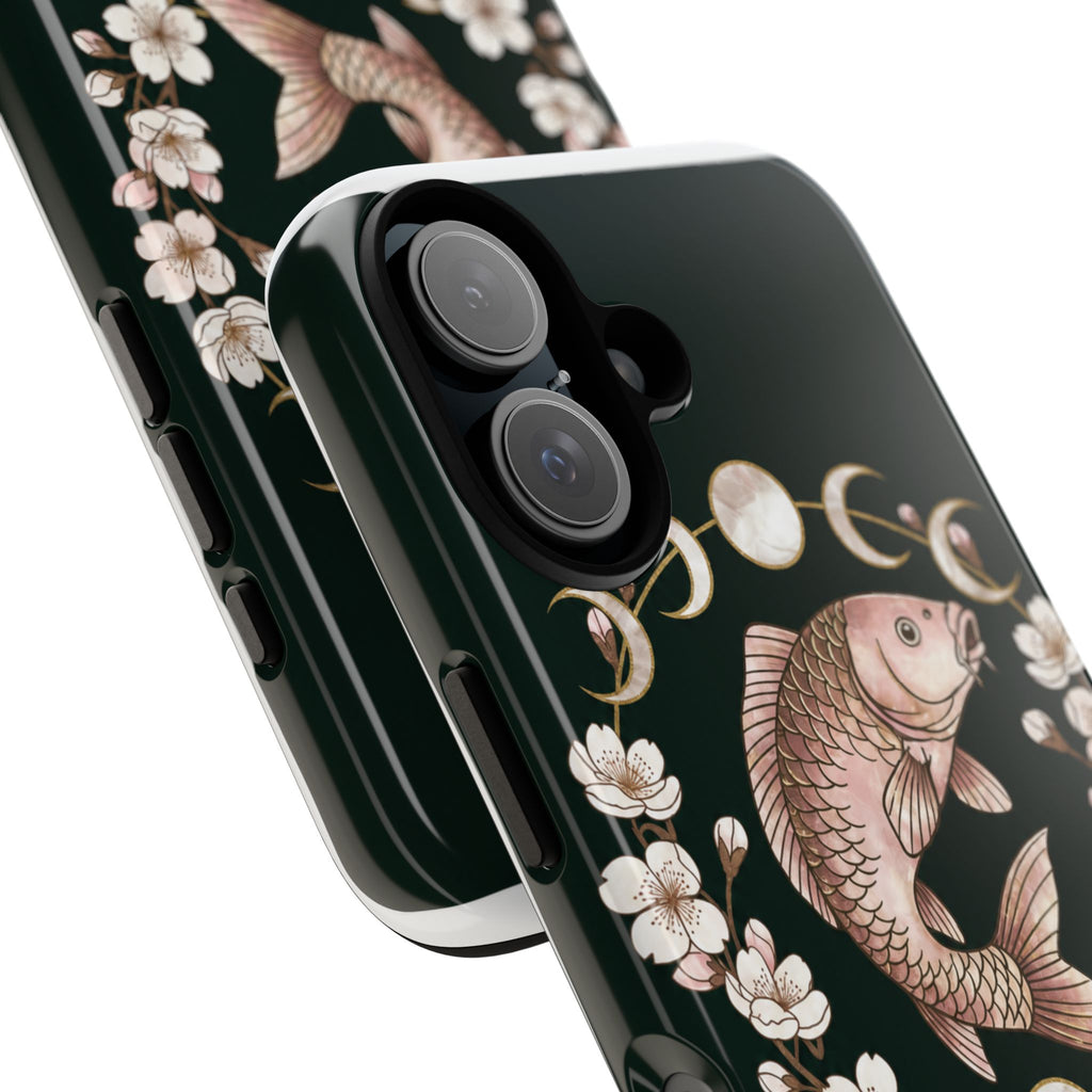 Carp Girls Club Phone Case — Floral Moon Fishing Design