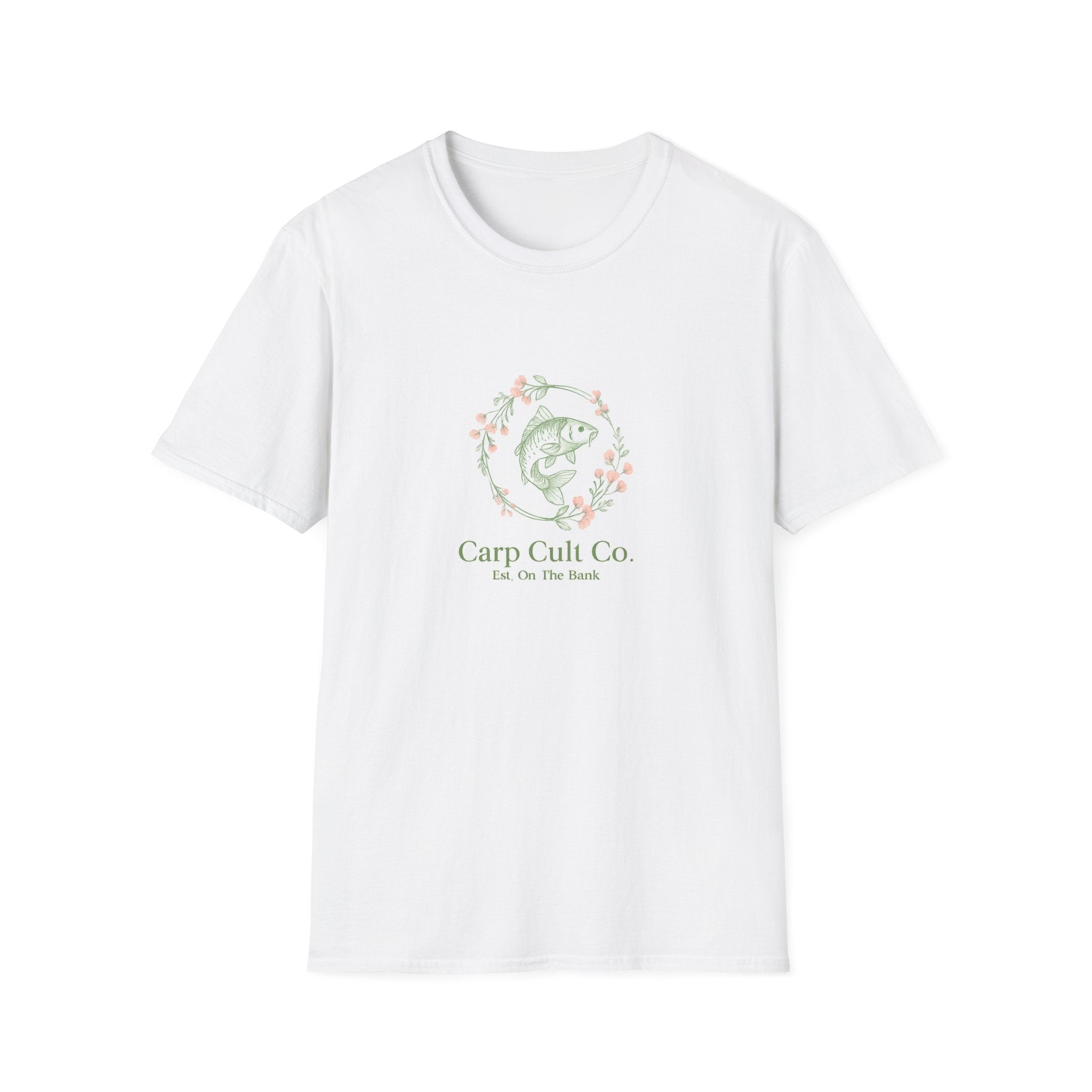 Carp Crest T-Shirt — Floral Fishing Logo Tee (Carp Cult Co.)