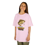 Kids Fishing Tee — "Mini Monster Hunter" Bass Graphic Shirt