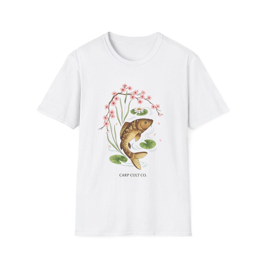 Carp T-Shirt — Cherry Blossom Carp Graphic Tee