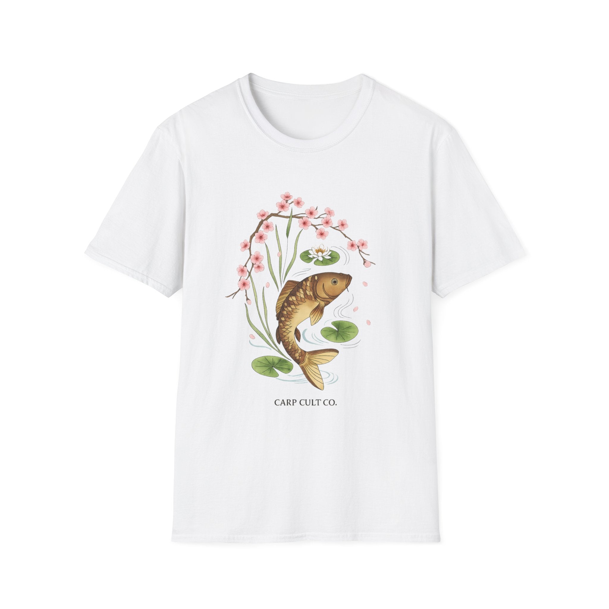 Carp T-Shirt — Cherry Blossom Carp Graphic Tee