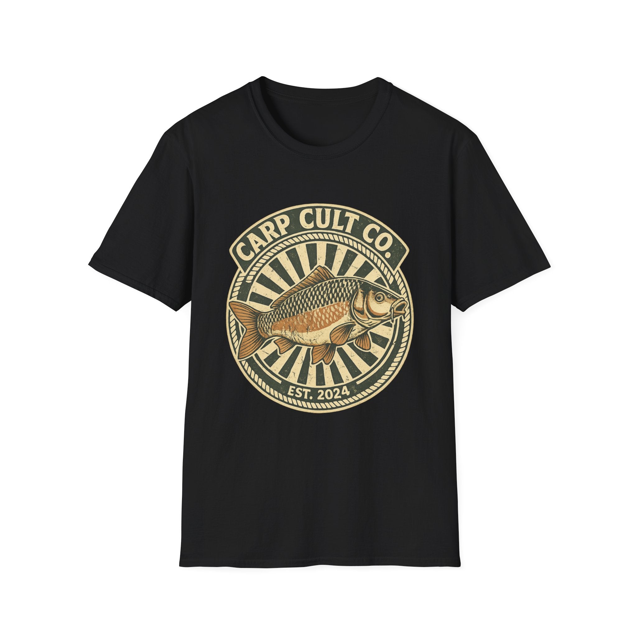Carp Cult Co.Est 24 Graphic T-Shirt — Vintage Fishing Club Tee