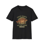Fishing T-Shirt — “Chase Giants or Stay Home” Vintage Carp Graphic Tee