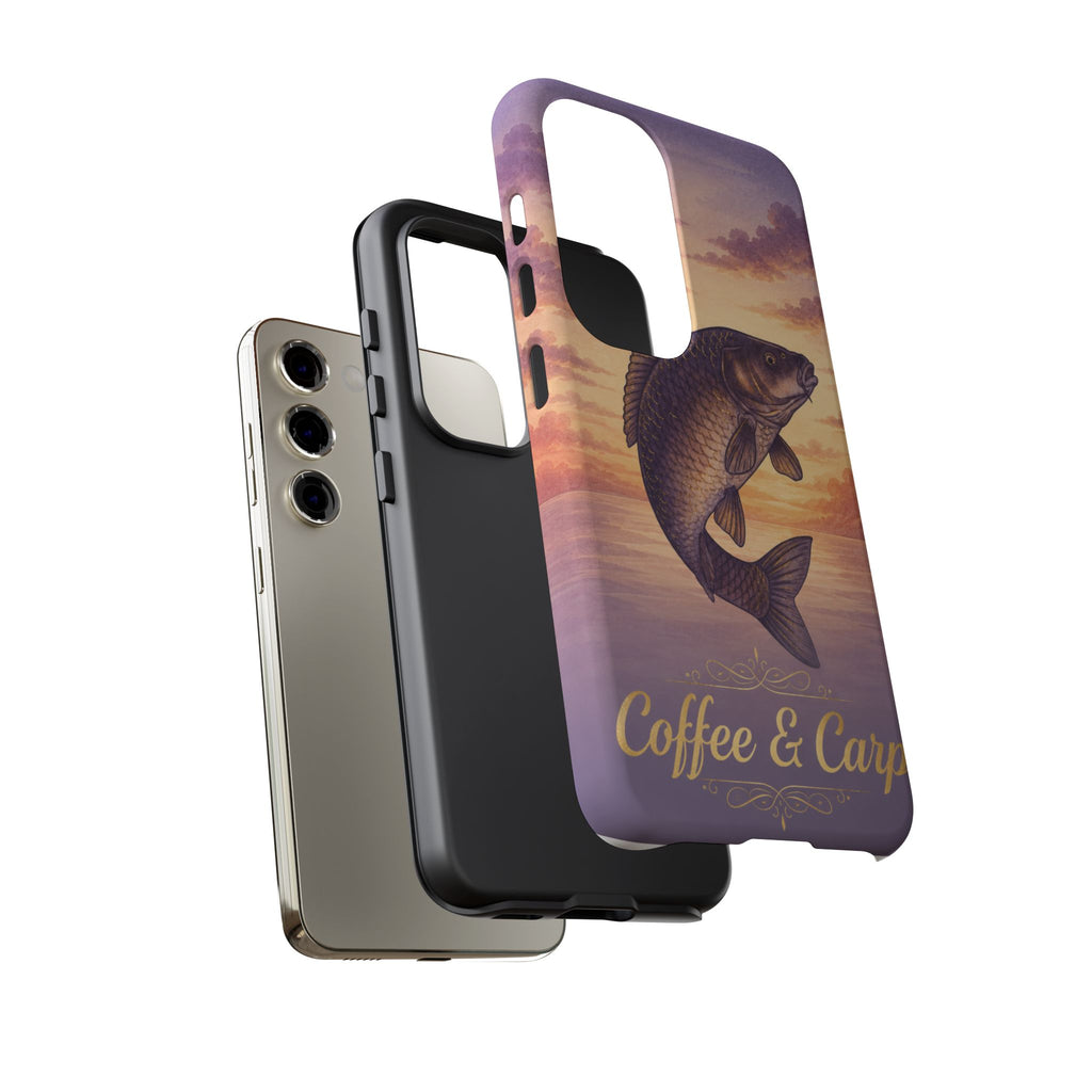 Phone Case — Coffee & Carp Sunrise Fishing Design