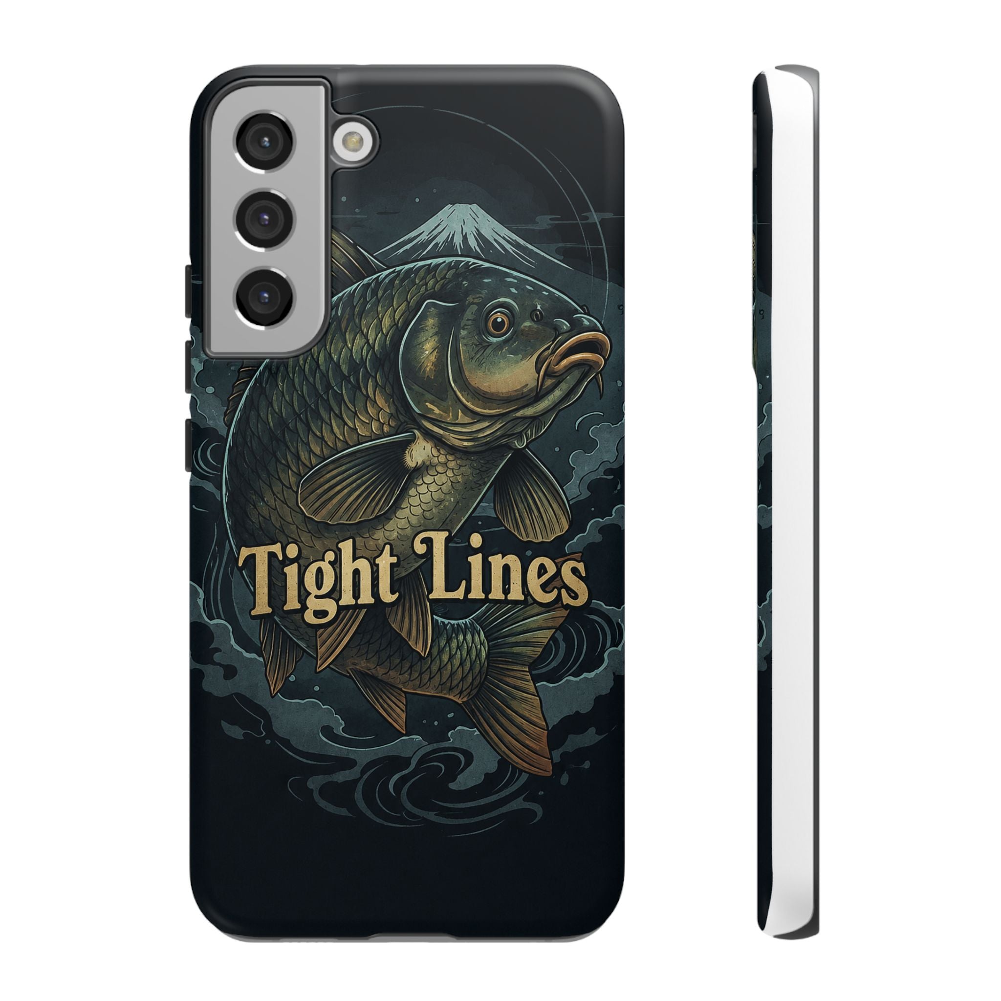 Phone Case — 'Tight Lines' Fishing Carp Design