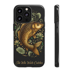 Phone Case — Carp Fish 'She Who Waits Catches' Protective Hard Cover
