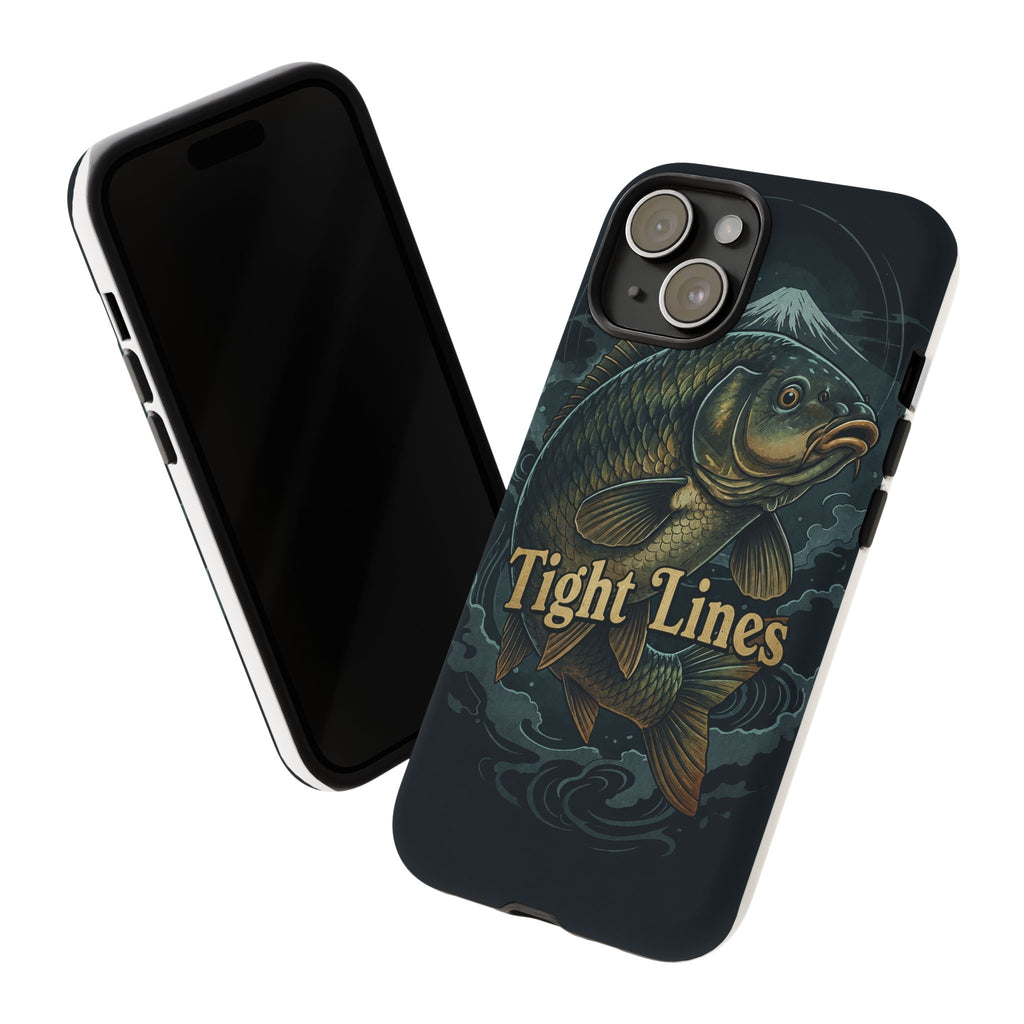 Phone Case — 'Tight Lines' Fishing Carp Design