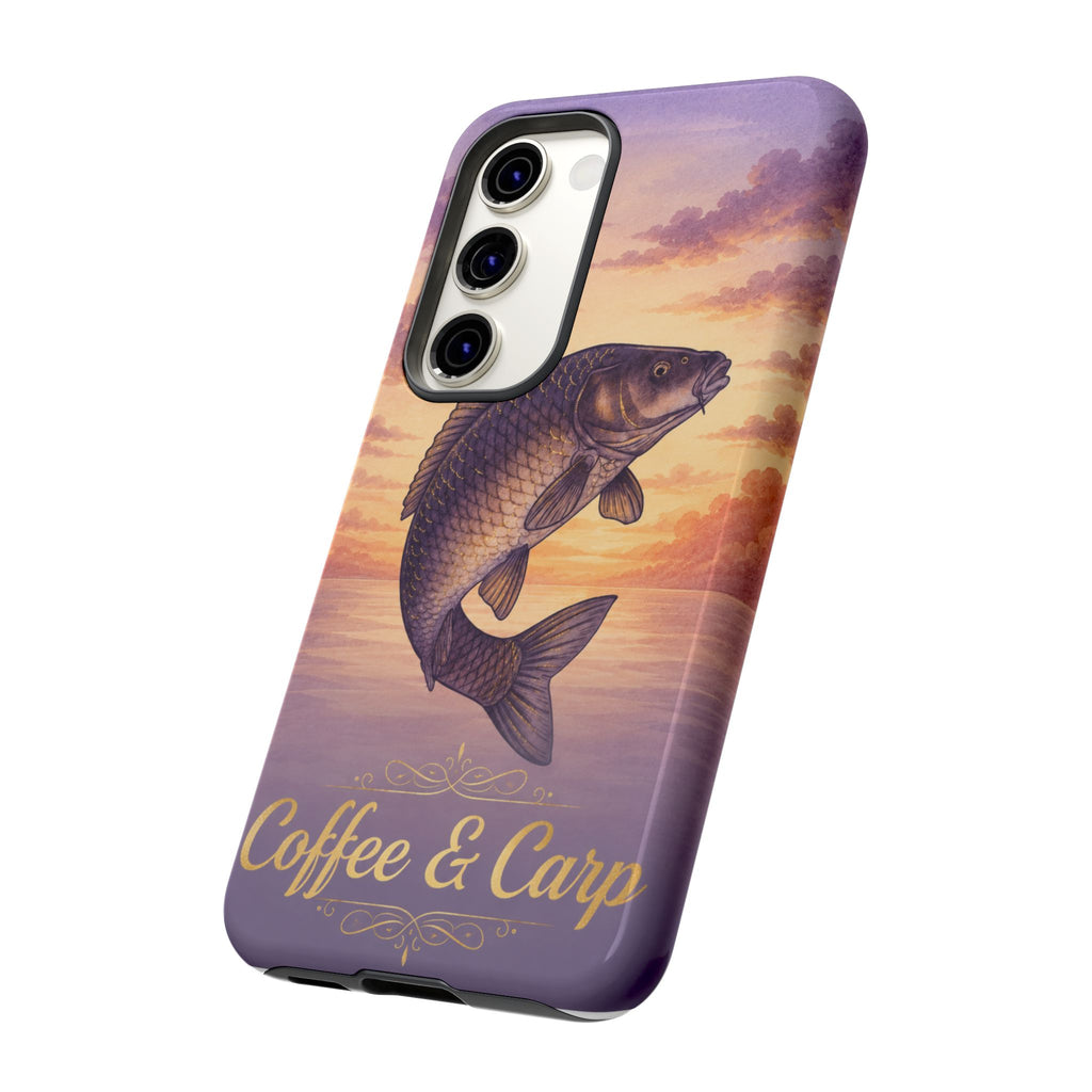 Phone Case — Coffee & Carp Sunrise Fishing Design