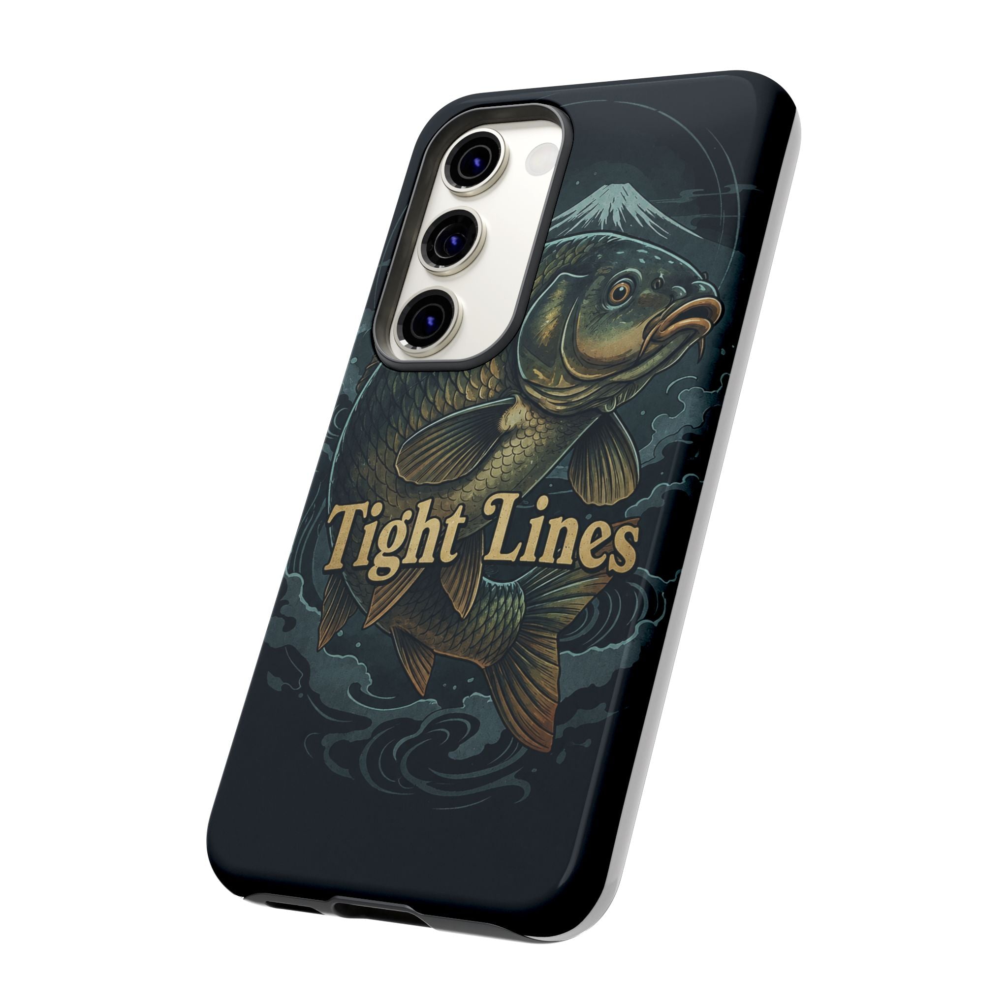 Phone Case — 'Tight Lines' Fishing Carp Design