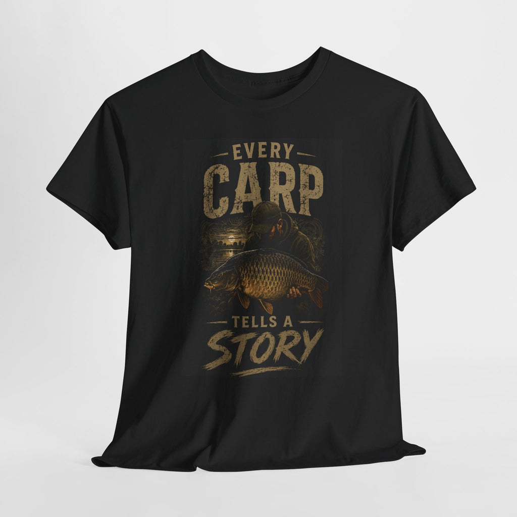 Carp Fishing T‑Shirt — "Every Carp Tells a Story" Graphic Tee
