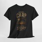 Carp Fishing T‑Shirt — "Every Carp Tells a Story" Graphic Tee