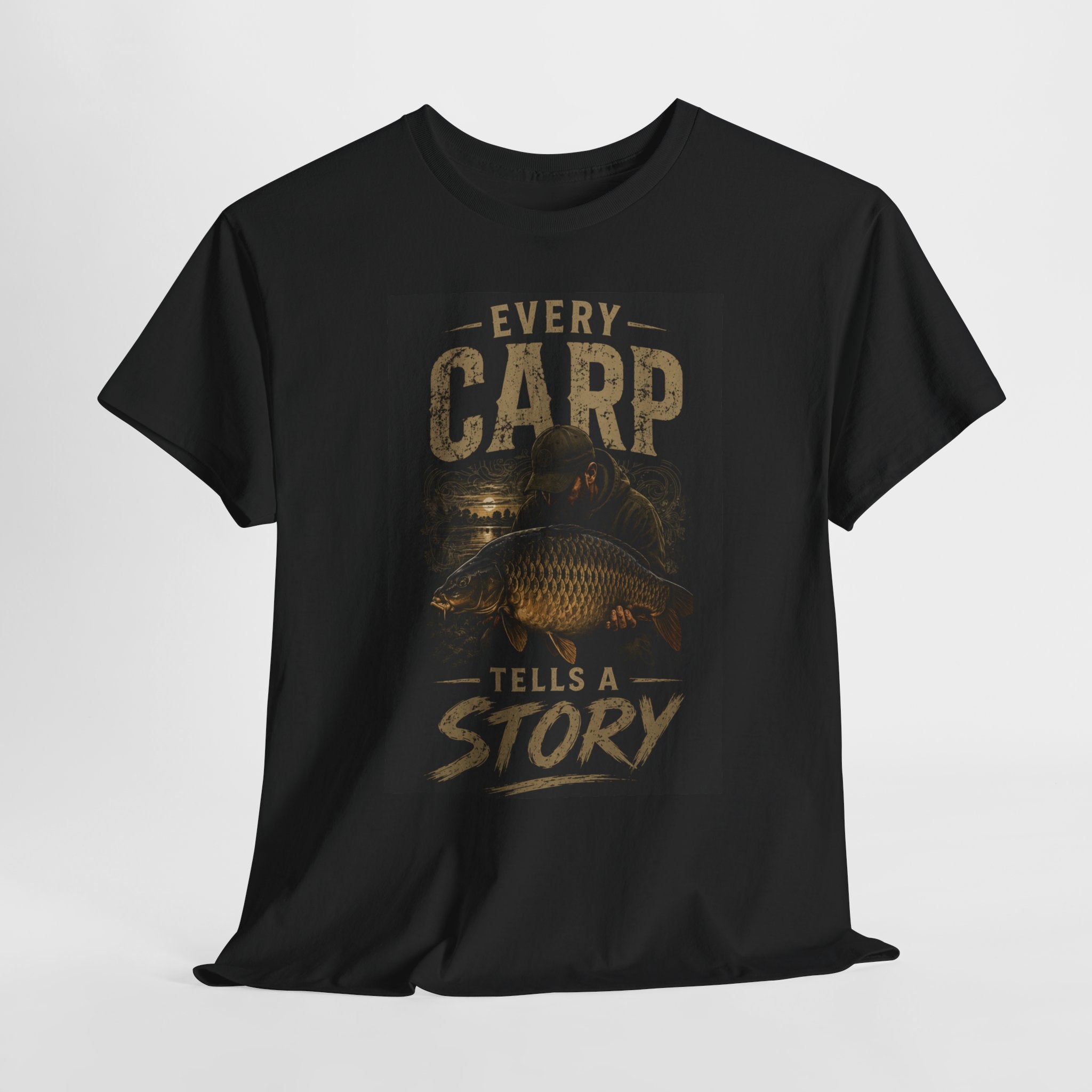 Carp Fishing T‑Shirt — "Every Carp Tells a Story" Graphic Tee