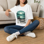 Fishing T-Shirt — “The Lake Is My Church” Scenic Fishing Shirt